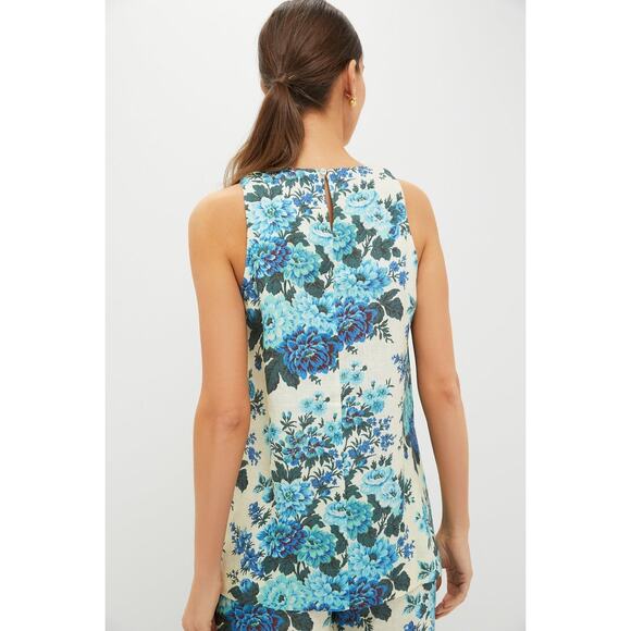 TUCKERNUCK Wild Zinnia Linen Elianna Tunic Top Size L NWT Retail $168 Tuckernuck - Picture 2 of 8